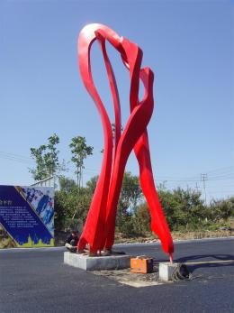 hj1730 不銹鋼雕塑—舞_青島國際服裝城不銹鋼雕塑、石雕、玻璃鋼雕塑_濱州宏景雕塑有限公司